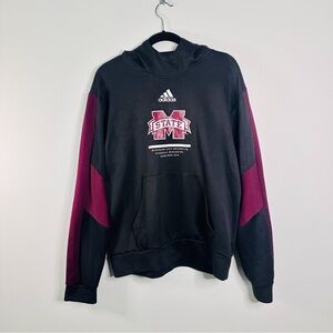 Adidas Aeroready Mississippi State University Bulldogs Pullover Hoodie Mens L
